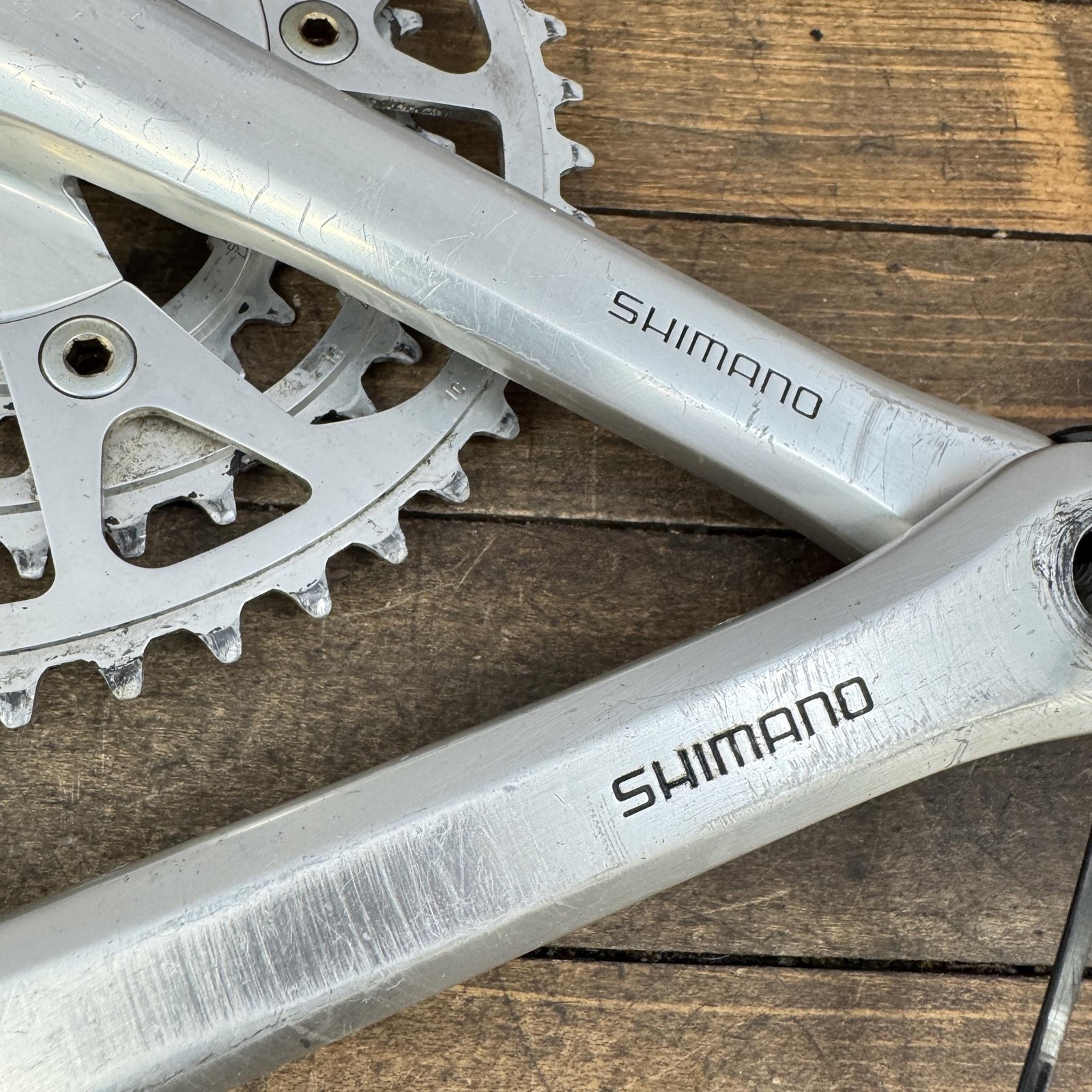 Vintage Shimano 600 FC-6206 Crank Set 170 Biopace Triple 48 38 28 110 Chainrings