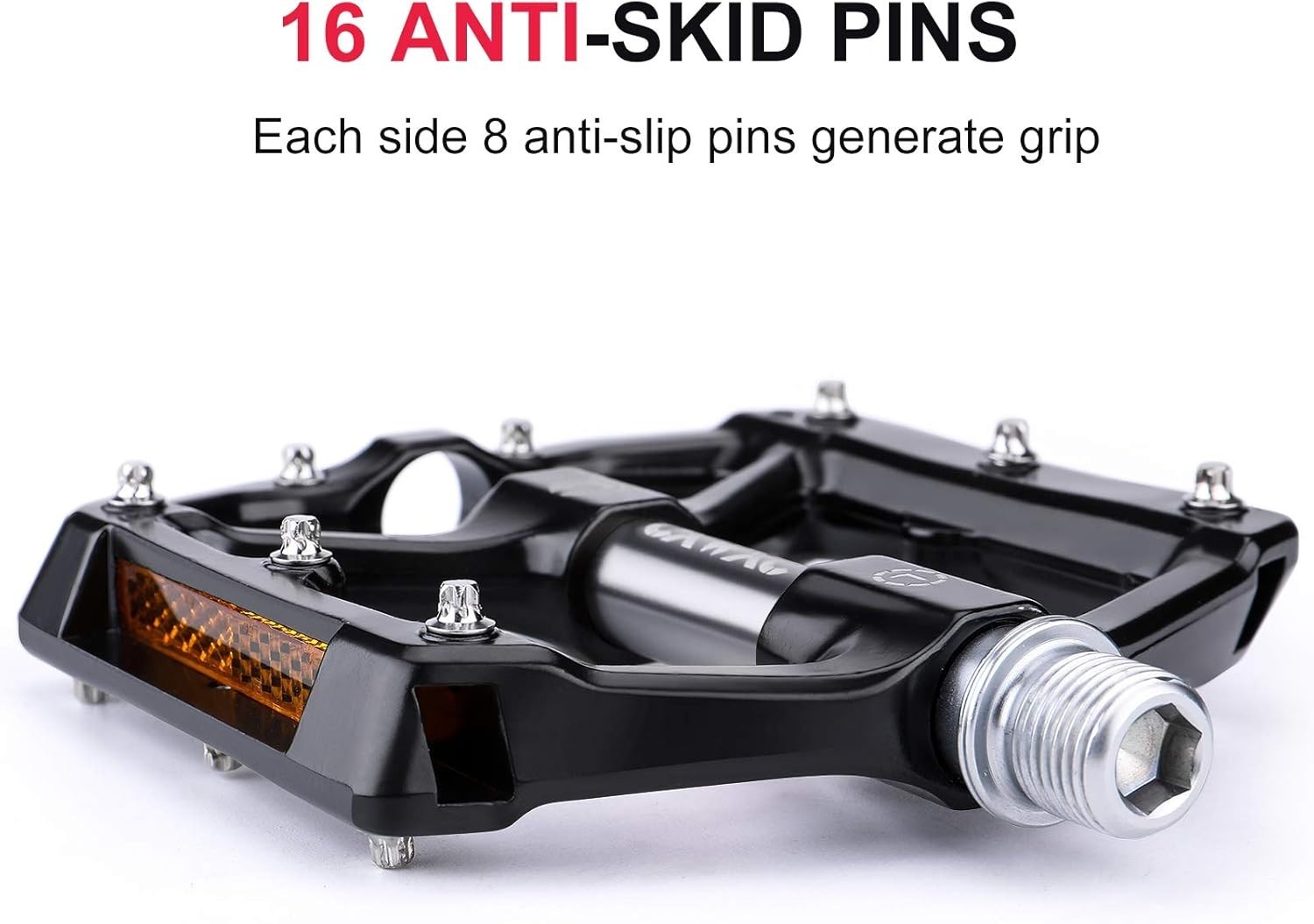 Aluminum Alloy Bike Pedals with Anti-Skid Nails – Lightweight & Durable 4.13″