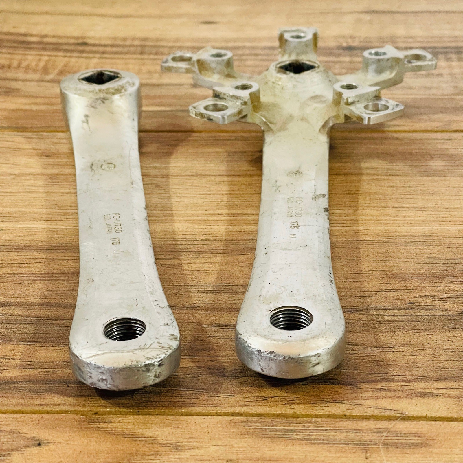 Vintage Shimano Deore XT FC-M730 175 Square Taper Crank Arms