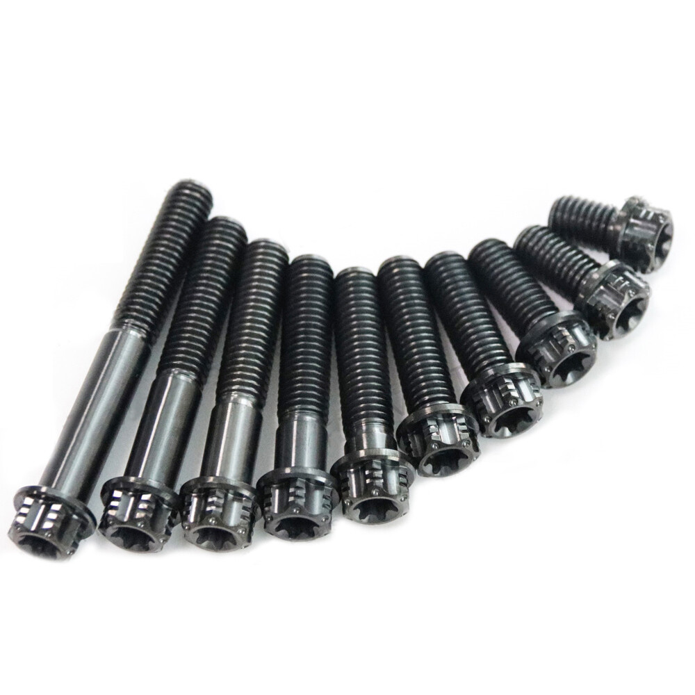Titanium alloy Screws M8x20 25 30 35 40 45 50 55 60 70 80 90mm Flange Star Bolts
