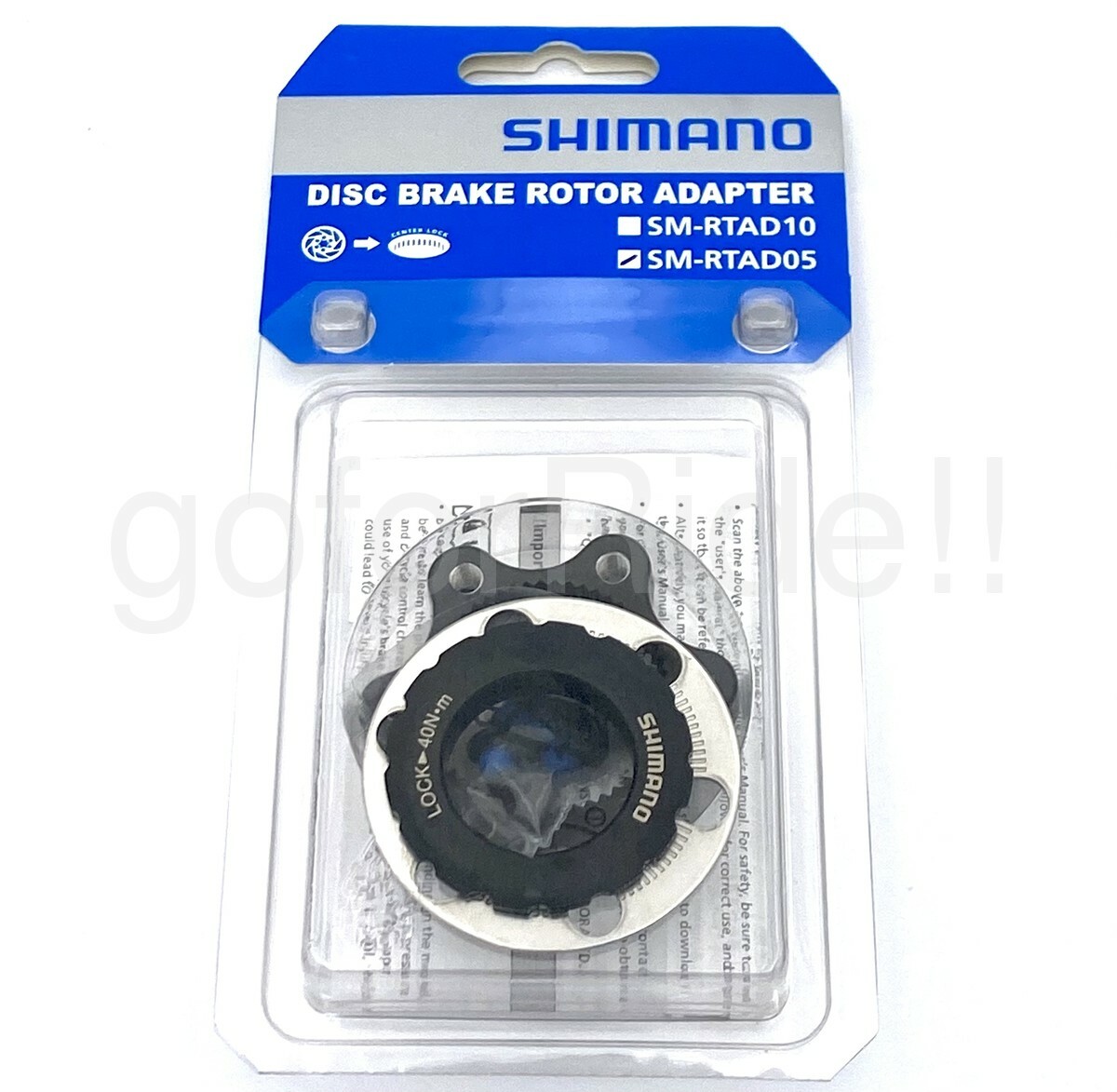 Shimano SM-RTAD05 Disc Brake Rotor Adapter to use 6 Bolts Rotor in Center Lock