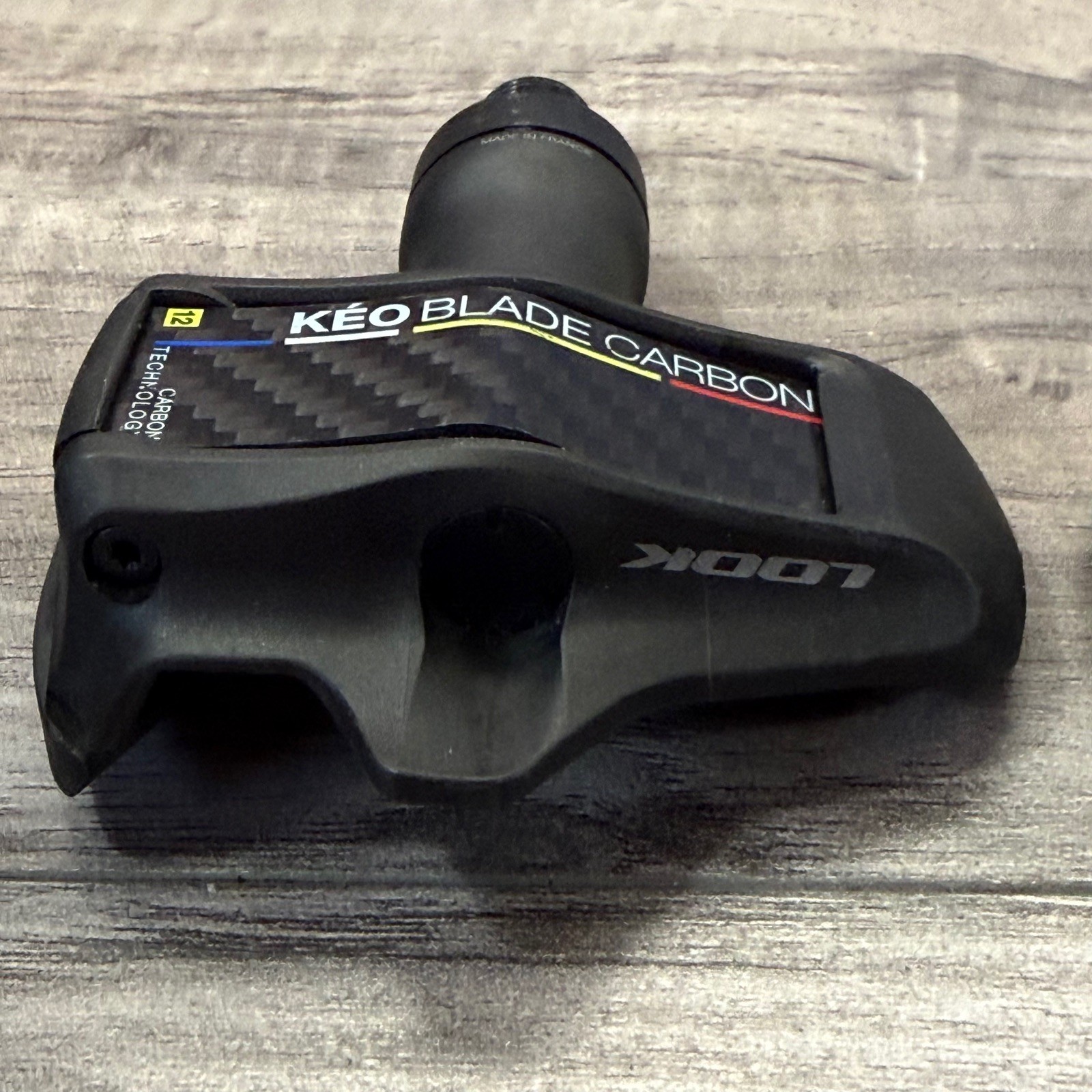 LOOK KEO Blade 12 Carbon Clipless Road Pedals Black No Cleats Super Low Miles