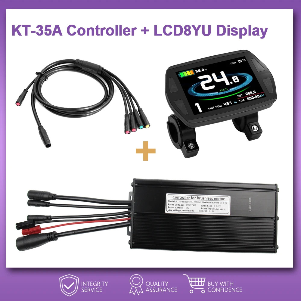 36V48V52V E-Bike Sine Wave Controller 35A for 1000W 1500W Brushless Motor