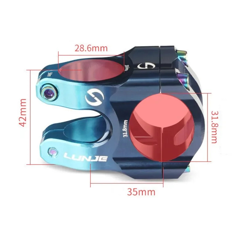 MTB Road Bike Stem CNC Mountain Bicycle Bridge Short Power 31.8Mm High Strength