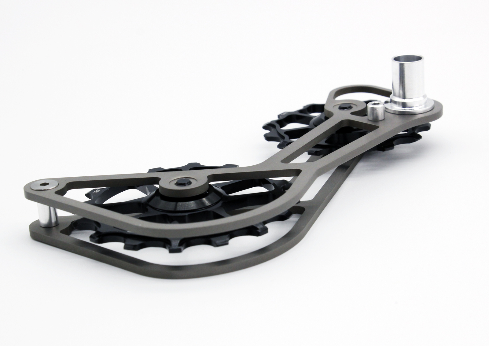 SwishTi Cycle Oversized Pulley Titanium Cage for Shimano 6800/7800/9000 Black
