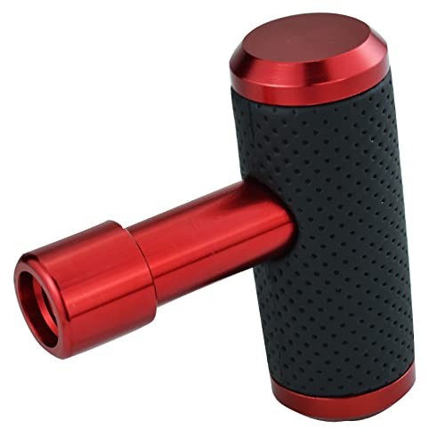 T Shifter Knob Leather Shift Knob Gear Shift Stick Head for Most Manual Red