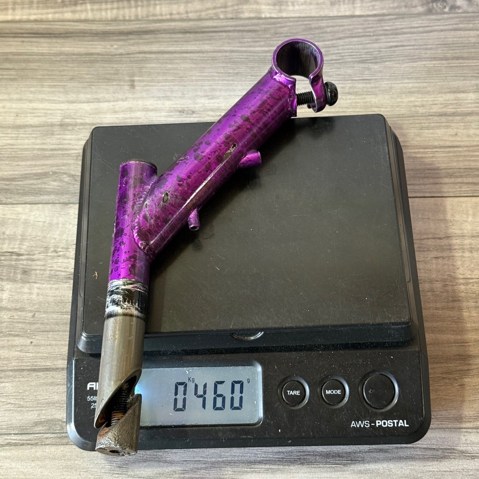 1993 1-Inch Quill Stem Dirt Drop High Rise 50 Degree 150mm 25.4 Purple Splatter