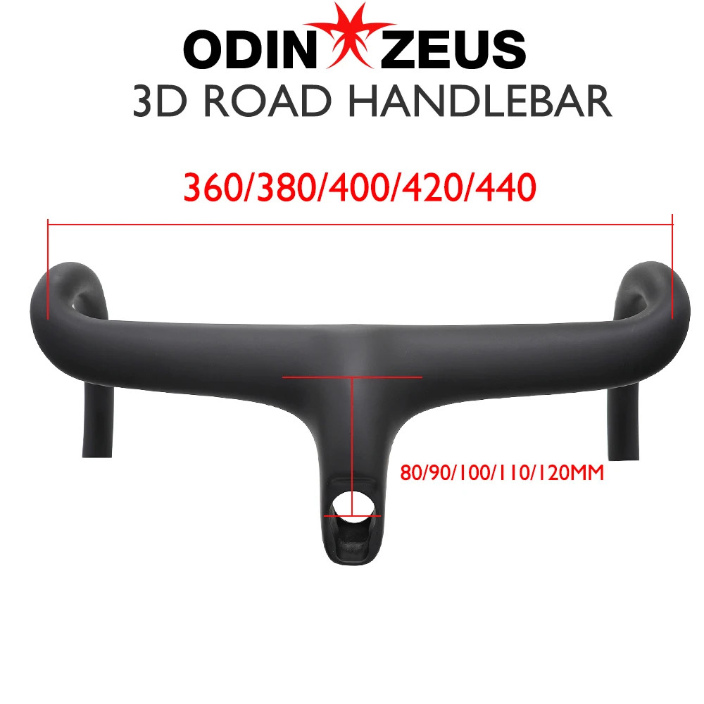 Road Bike Carbon Internal Cable Handlebar Integrated 28.6mm with Spacer Bent Bar