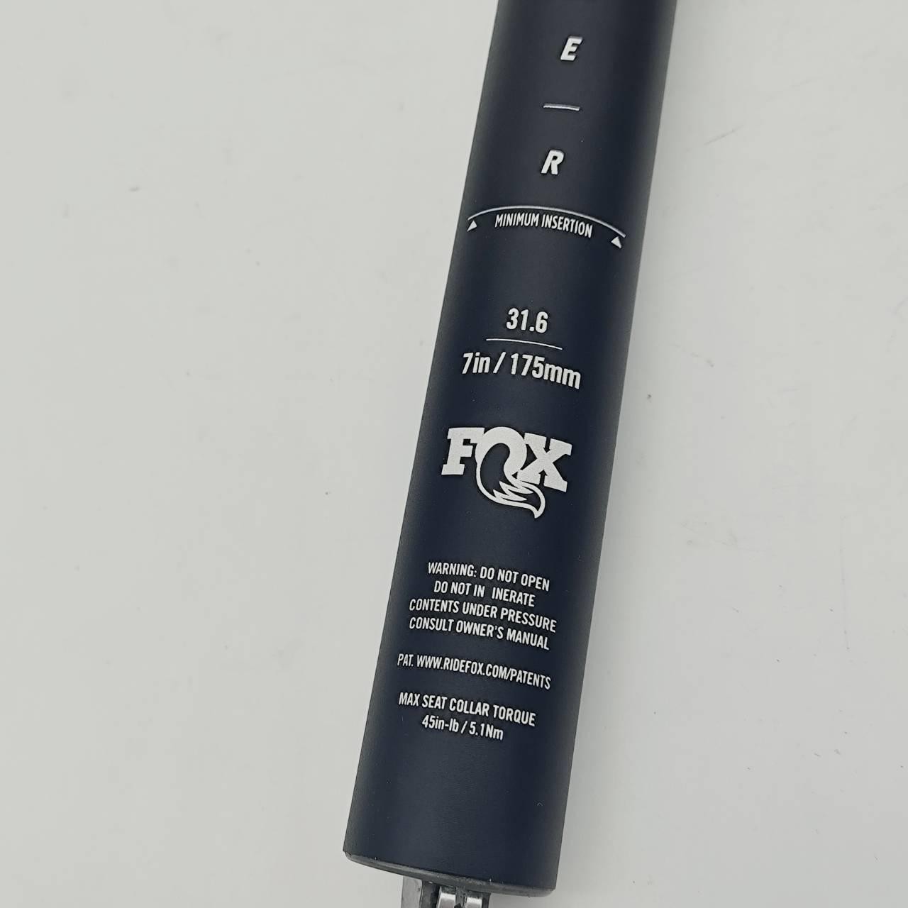FOX Racing Shox 2021 Transfer Factory Dropper Seatpost 31.6MMX175MM W/ KS Remote