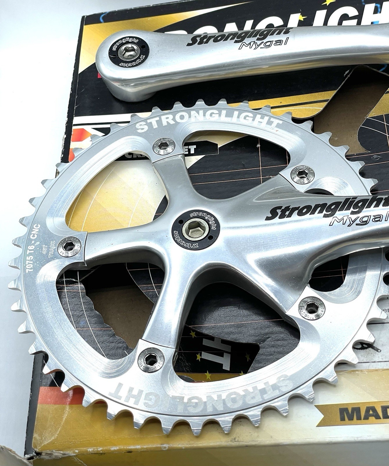 Stronglight Mygal Track Crank Set Track / Fixie 170mm / 46 Tooth 1/8” Chainring