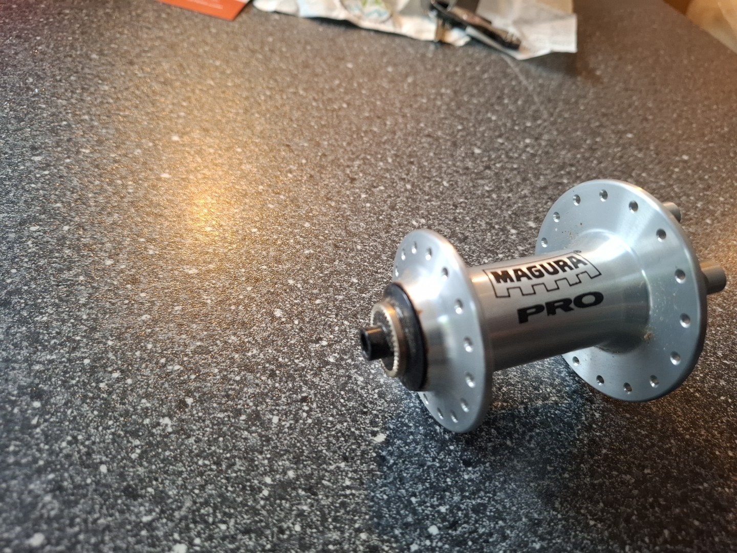 Dt Swiss Hugi 240 Front Mtb Hub. Branded Magura Pro. 6 Bolt QR. 32 Hole NOS