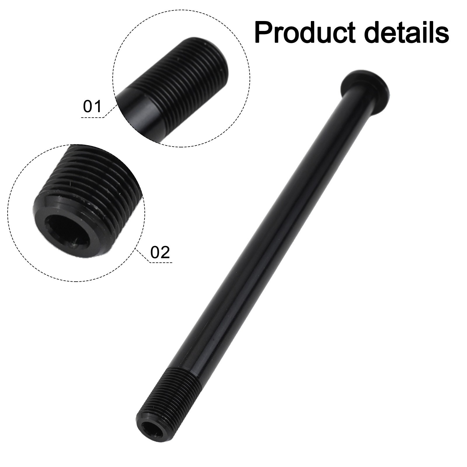 Bike Bicycle Cycling Replacement Front/Rear Thru Axle 12mm 124L/168L/174L P1.0