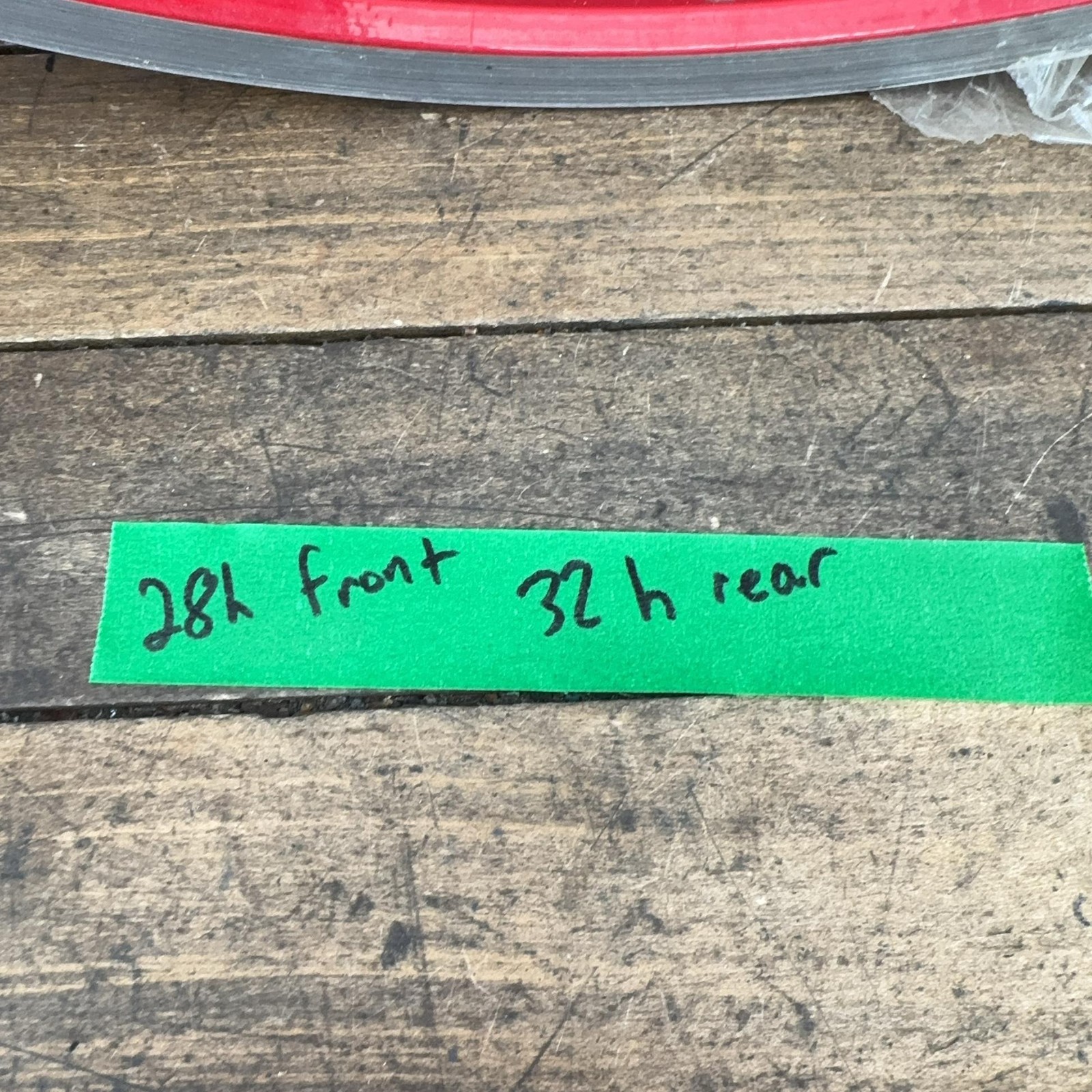 Velocity Razor 700c Rim Set 28H 32H Red Clincher Road Alloy Presta Australia