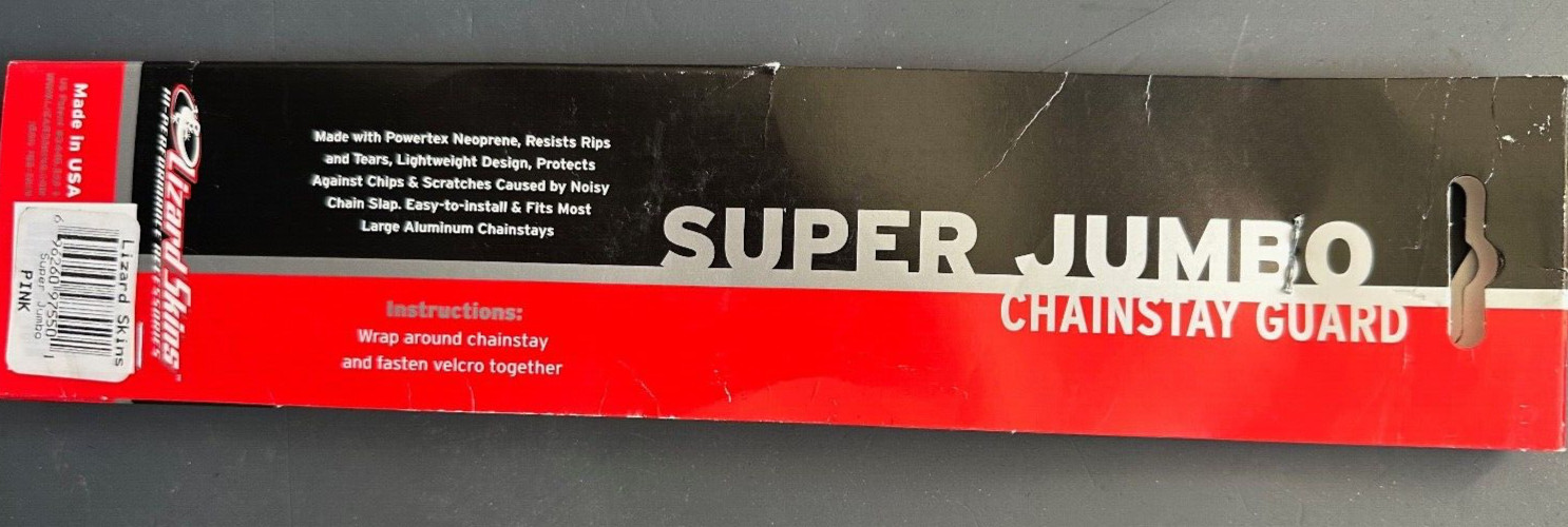 LIZARD SKINS SUPER JUMBO CHAINSTAY PROTECTOR SIZE L 128x245mm PINK NEW