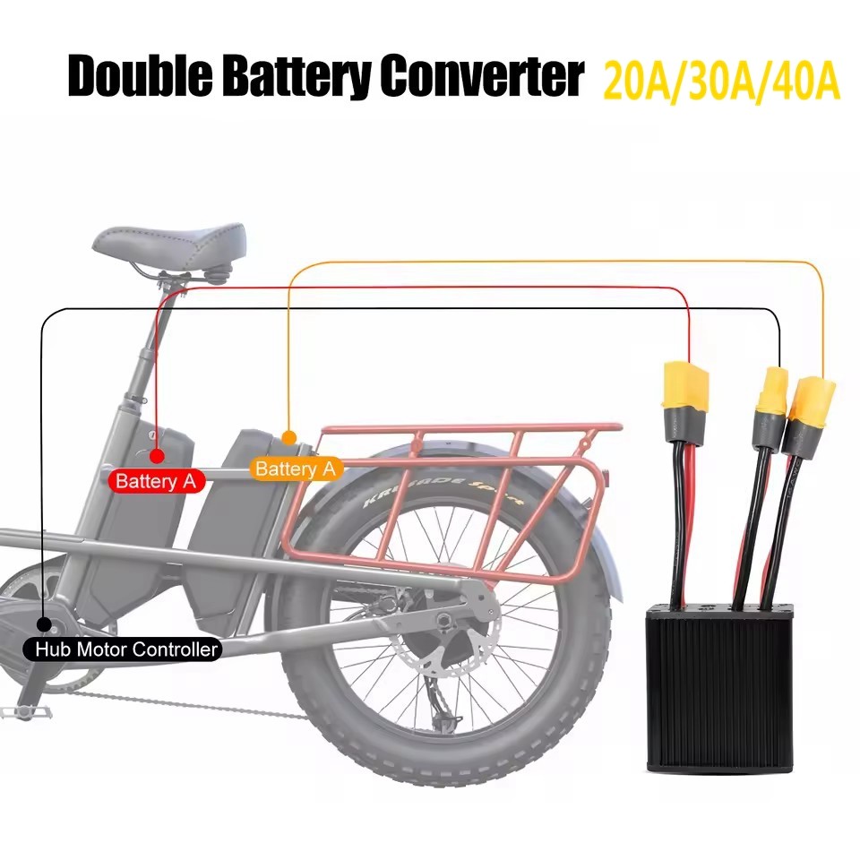 E-Bike‌ 20A 30A 40A 20V to 80V Dual Battery Parallel Module Balancer Protection