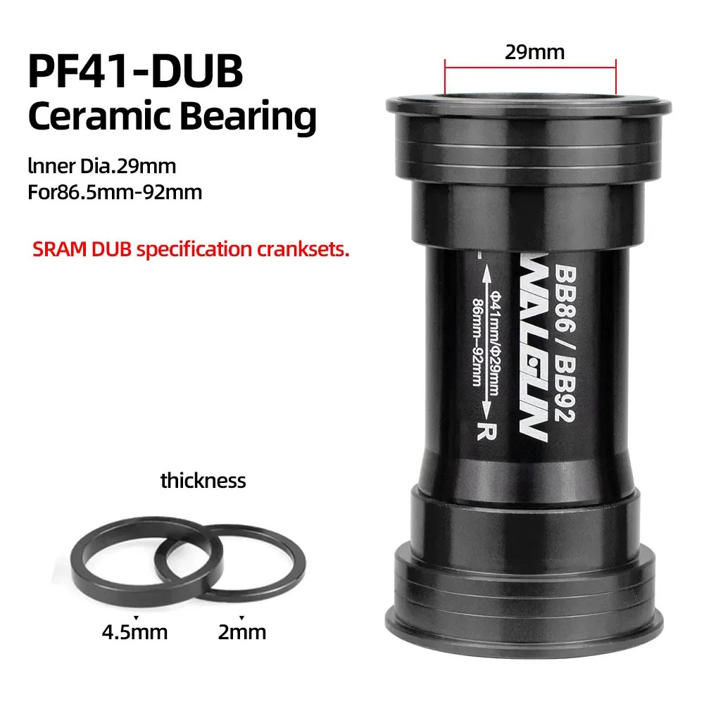 WALGUN Press Fit Bottom Bracket Ceramic BB86 BB92 PF41 MTB Road Bike 24/30mm