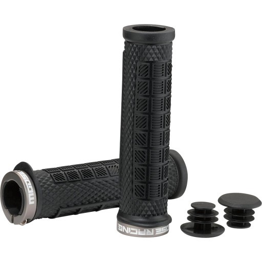 Moose Offroad Lock‑On Grips – Black 129mm Bicycle, E‑Bike, ATV, PWC 7/8″