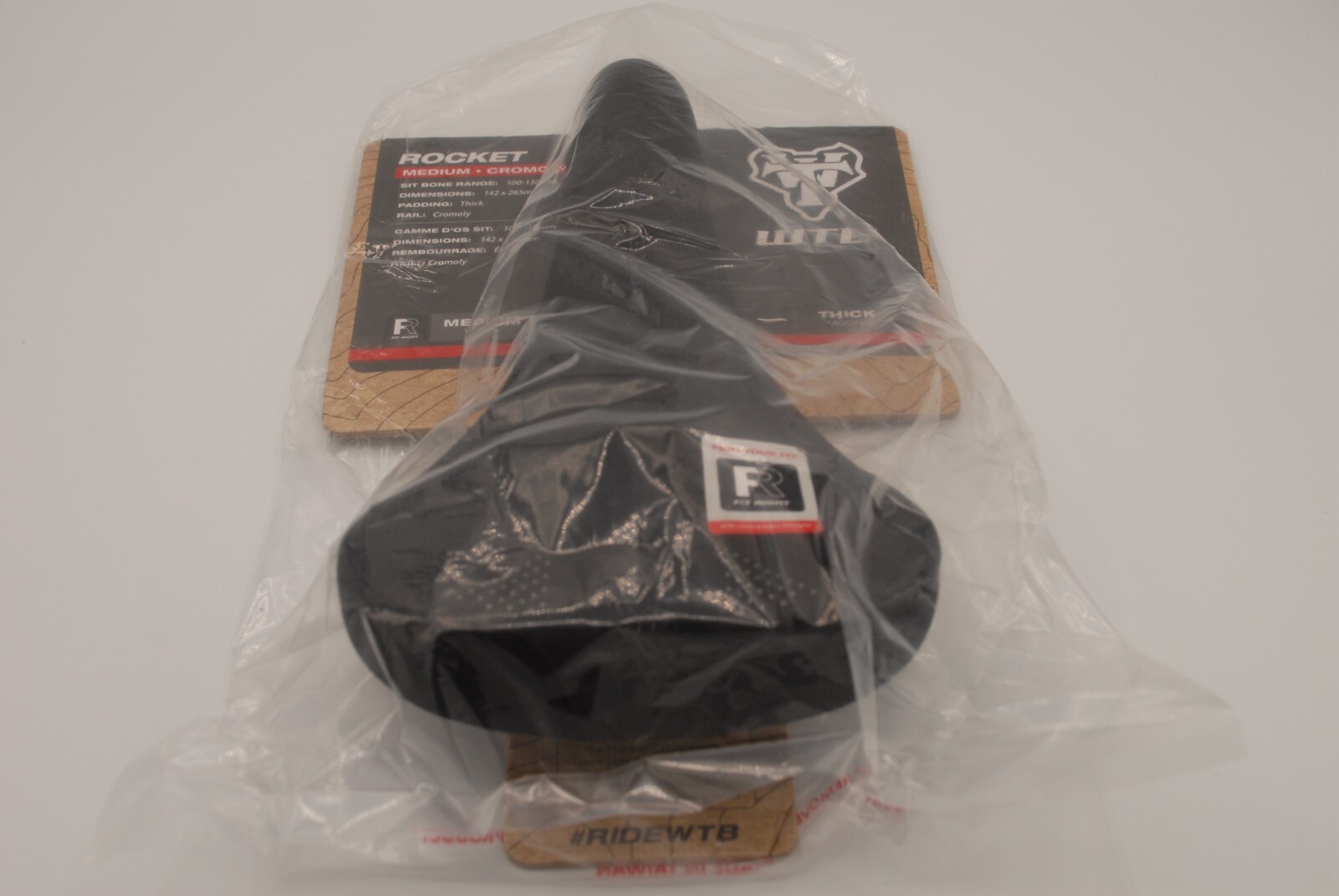 WTB Rocket Cromoly Saddle, Medium Width – HLX + Gel Padding