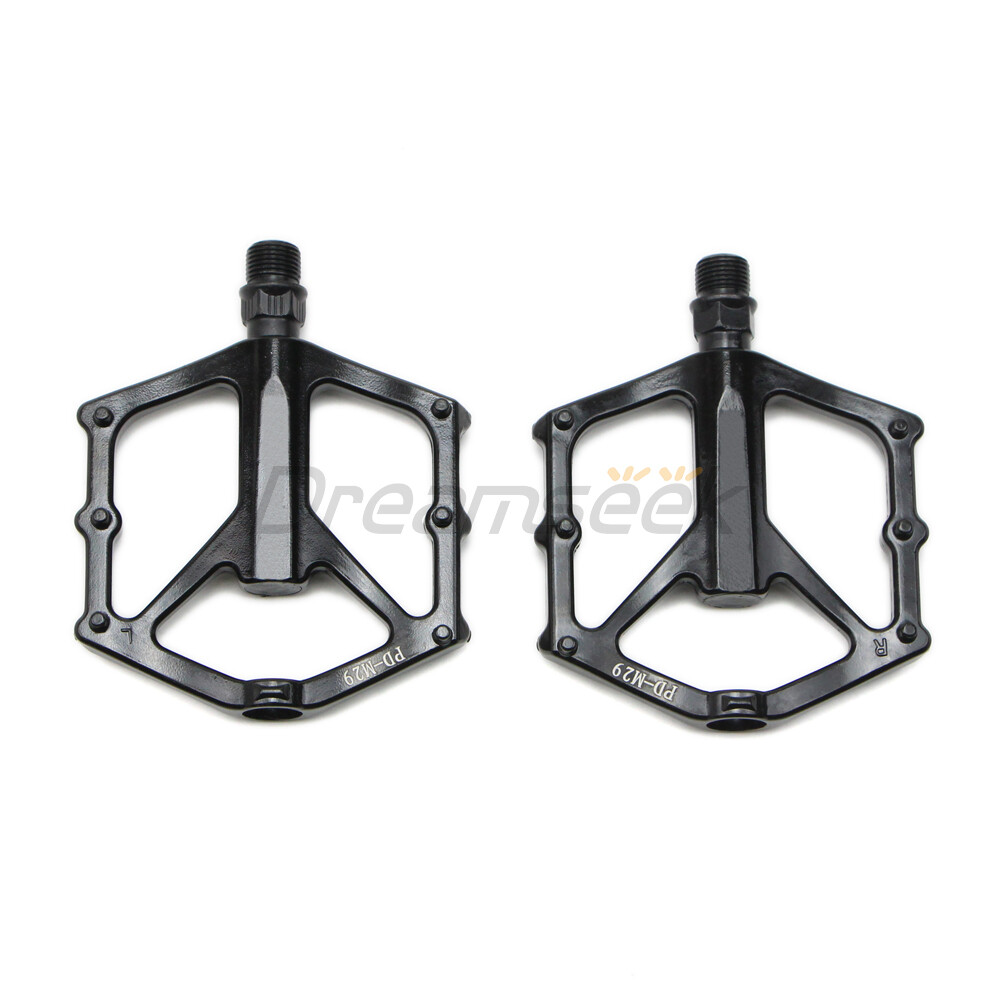 MTB Bike Pedal 9/16″ DU Bearing Sealed Flat Platform Mountain Bicycle Aluminum