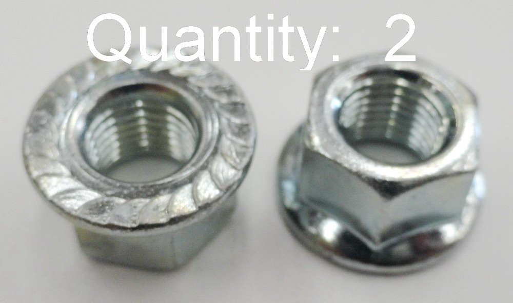 2 x New Flanged Regular Axle Nuts 3/8″ x 26T Chrome Bicycle Axle Nut