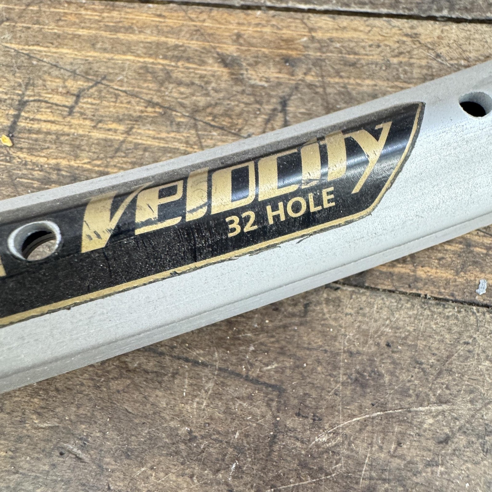 Vintage Velocity Dyad 700c Rim 32H Silver NOS Clincher Alloy Road Australia