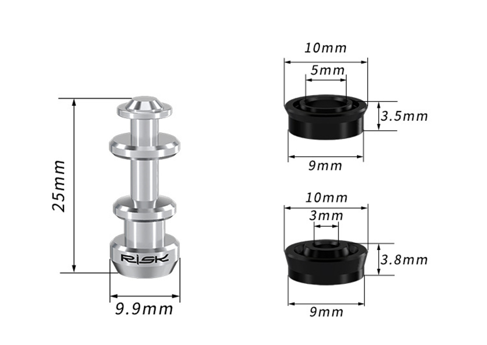 New Ti MTB Bike Disc Brake Lever Piston Repair Part For XT M785 M8000 SLX M7000