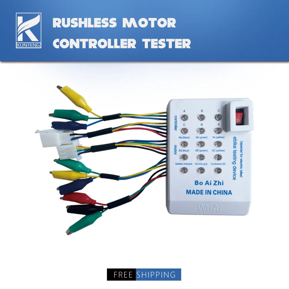 Portable Electric Bicycle Brushless Motor Controller Tester 24V/36V/48V/60V/72V