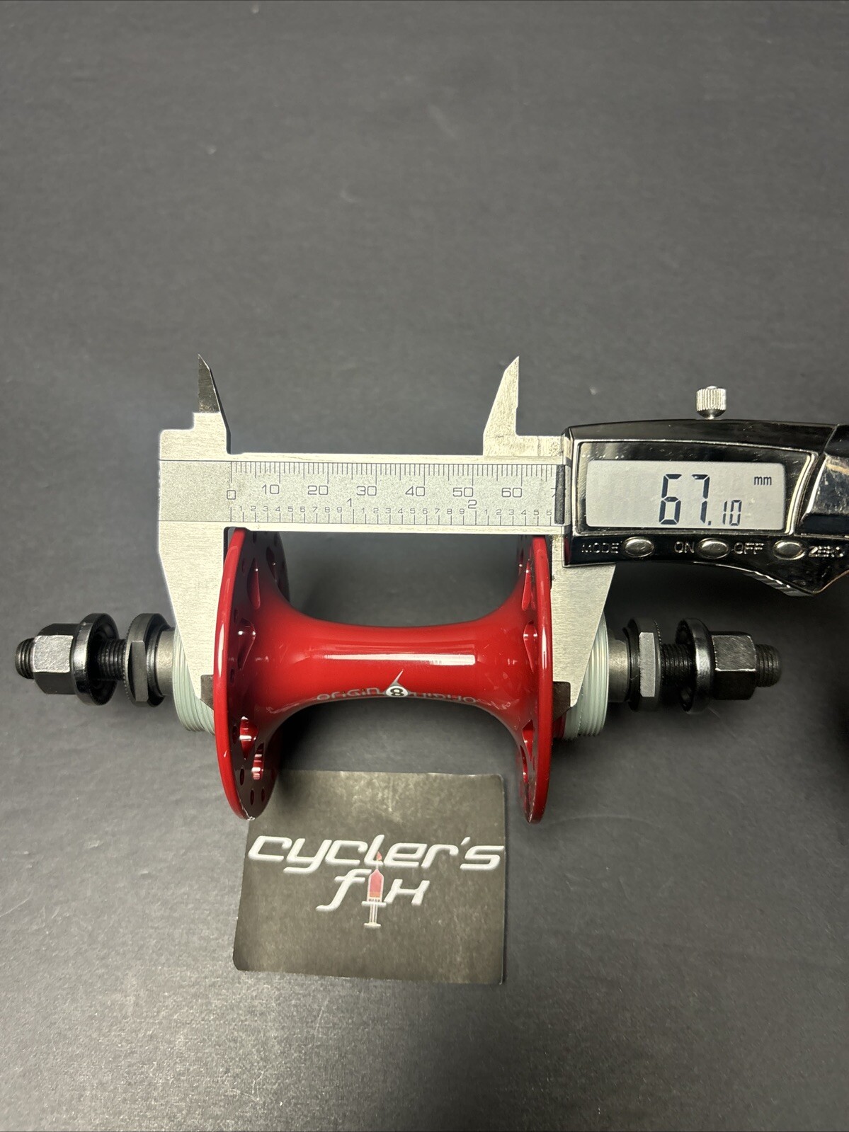 Origin8 32H Double Fixie Rear Sealed Hub High Flange Alloy Powder Coated Throne