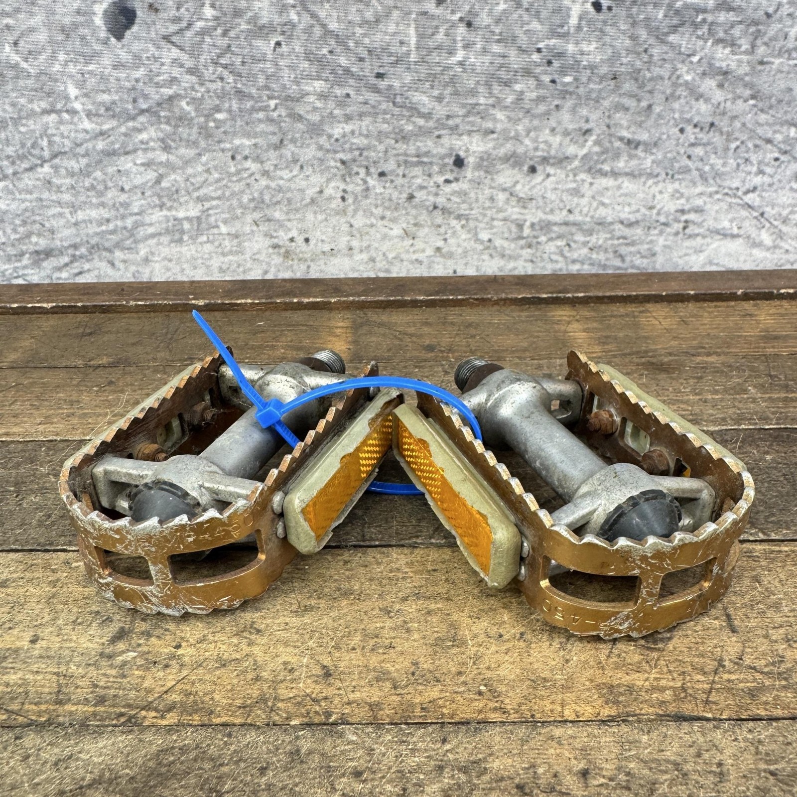Vintage VP-450 BMX Bike Pedals 9/16 Old SChool BMX Alloy 3pc 1980s
