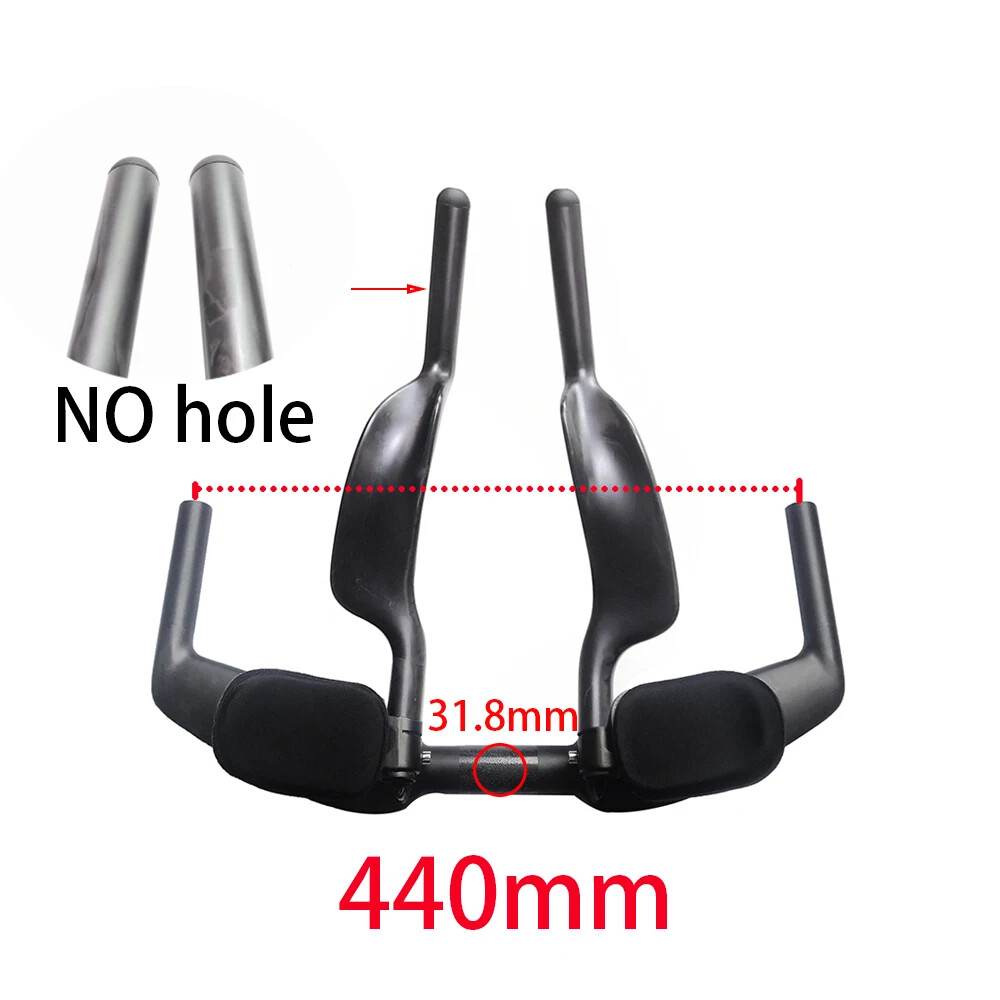 Carbon Fiber TT Road Bicycle Handlebars 31.8×400 420 440mm Caliber Triathlon Bar