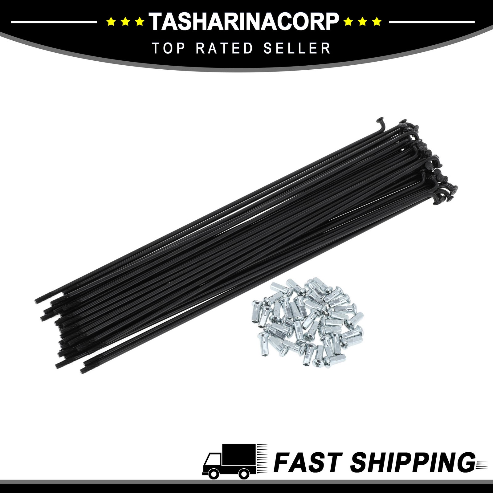 1Set 12G 220mm Length Bicycle Spokes Nipple Carbon Steel Universal