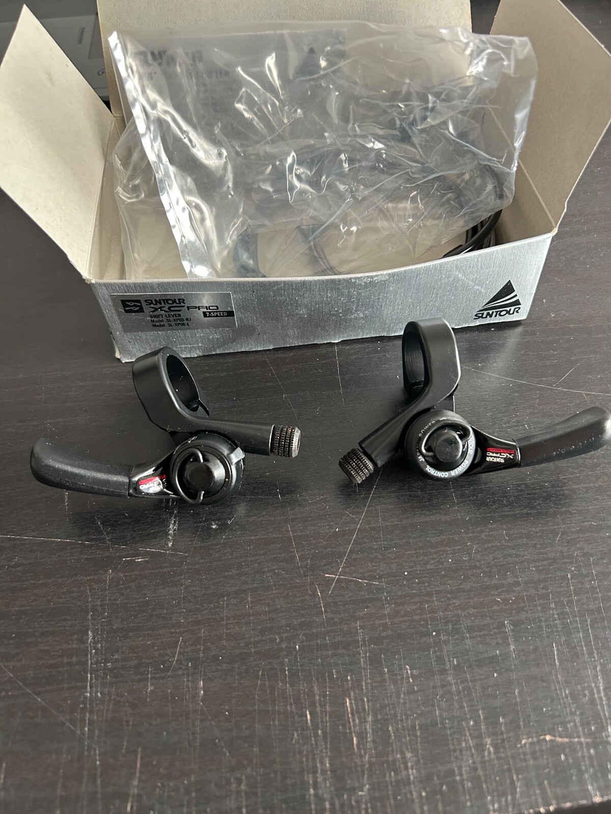 NOS Suntour XC Pro Shifters 7s Thumb Power Index NEW