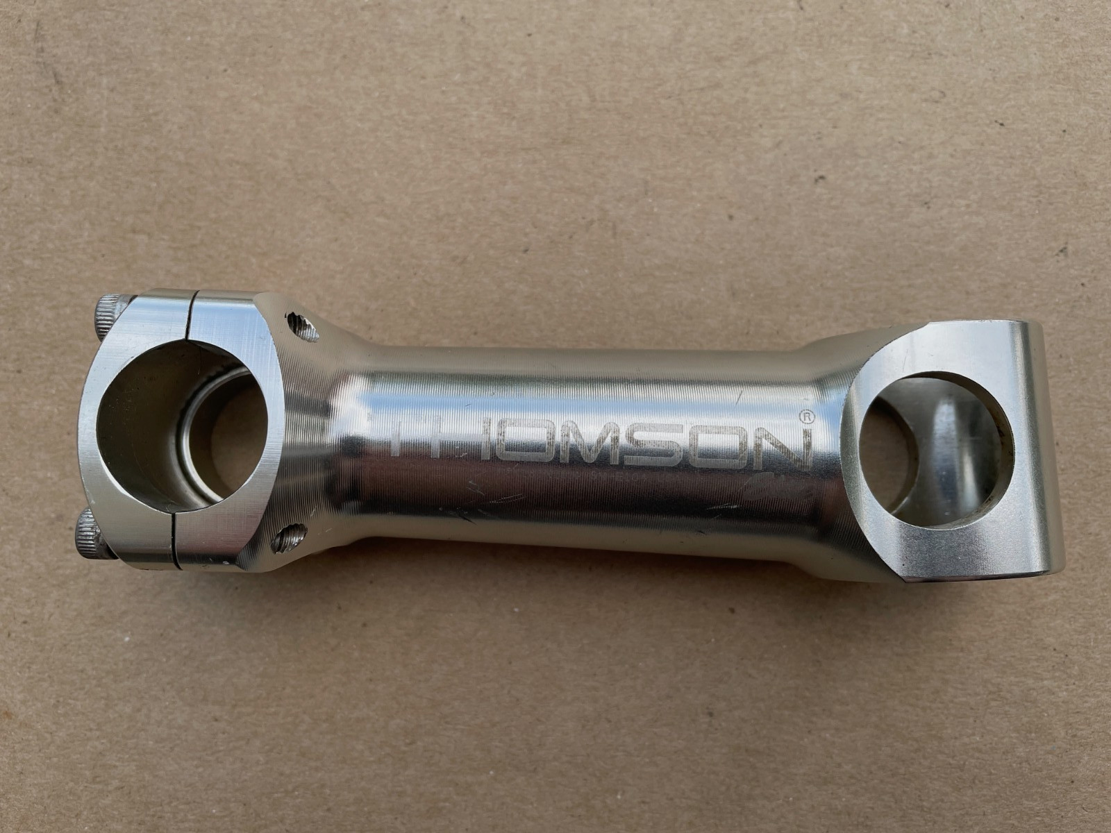 Thomson SM-E104 5 degree 130mm stem 25.4 clamp 1 1/8″ Threadless Silver