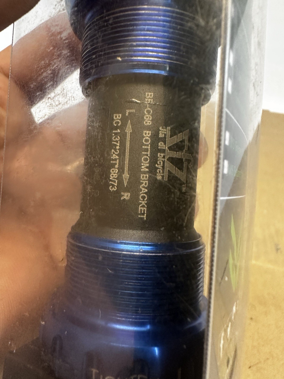 Crupi Tiramic – External BSA 1.37″ x 24T (Blue) fits (68mm or 73mm shell) – New