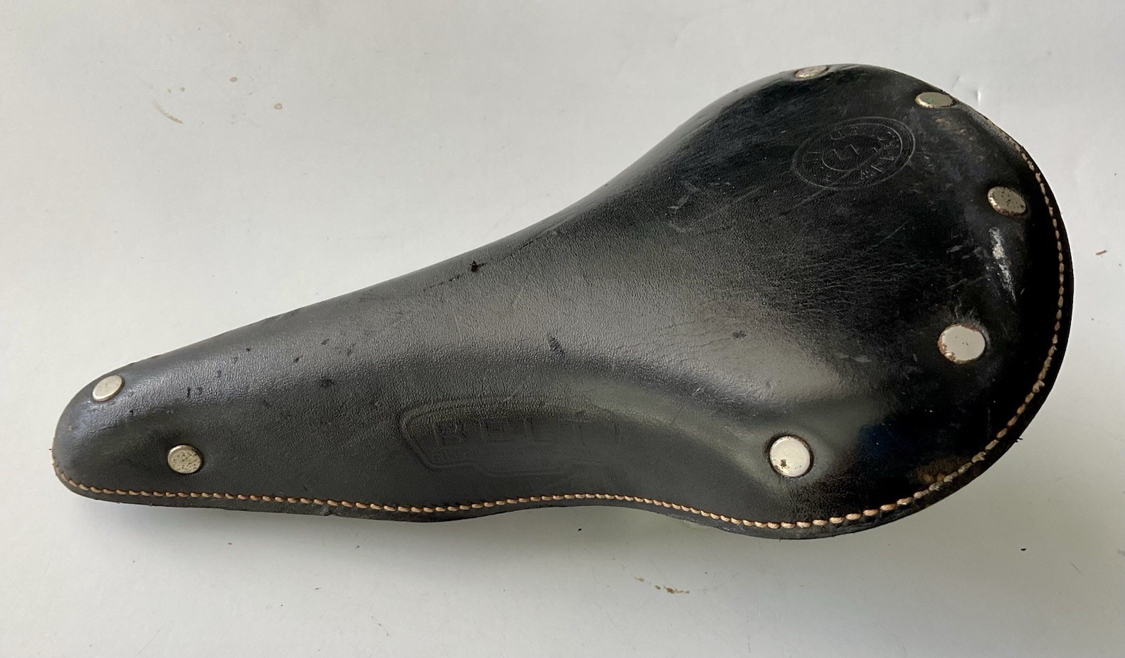 Fuji Belt Leather Saddle Seat Stitched NOS 70’s Vintage Japan Race Road Bike