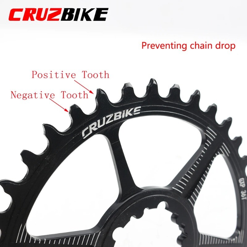 Mountain Bike Round Chainring 32T/34T/36T/38T Crown Bicycle Single Chainwheel