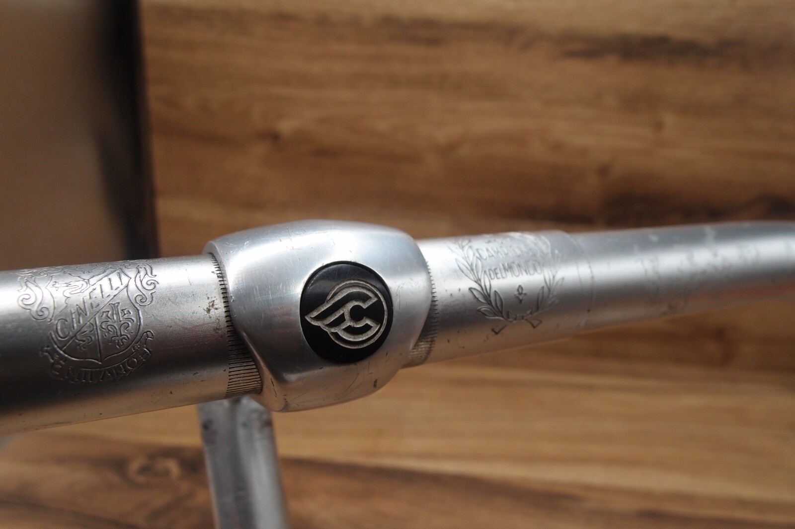 drop bar Cinelli Campione del Mondo Old Logo Milano 1995 + Cinelli quill stem