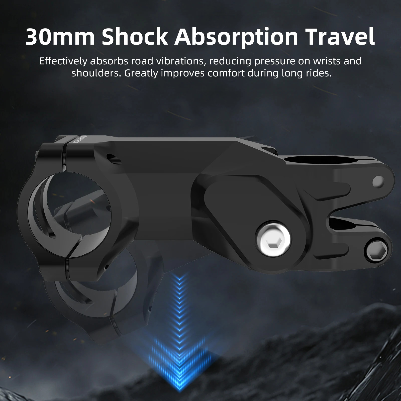 Shock Absorbing Adjustable Handlebar Stem Road Gravel Damper Suspension Stem