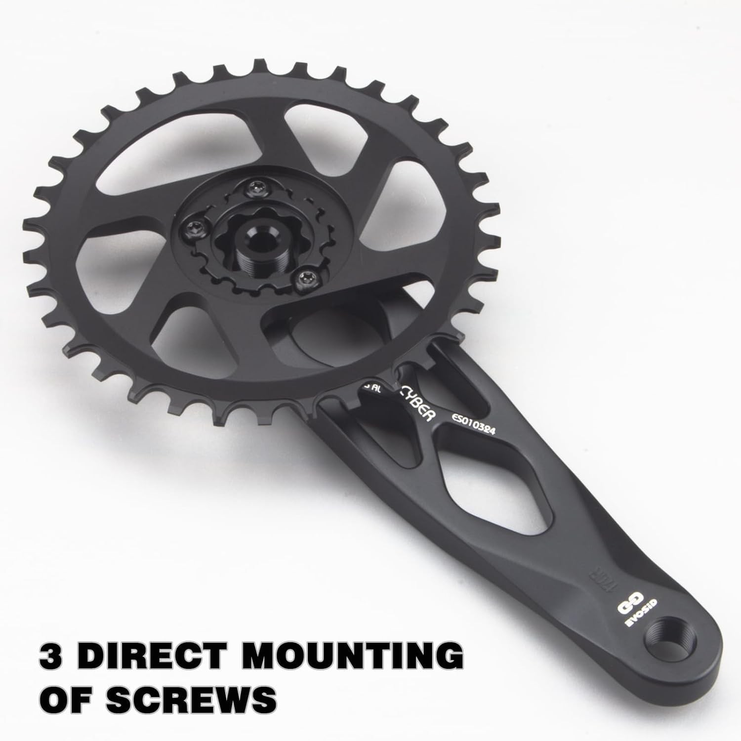 EVOSID Mountain Bike Crankset R-SPEC Trail Enduro Black-170mm