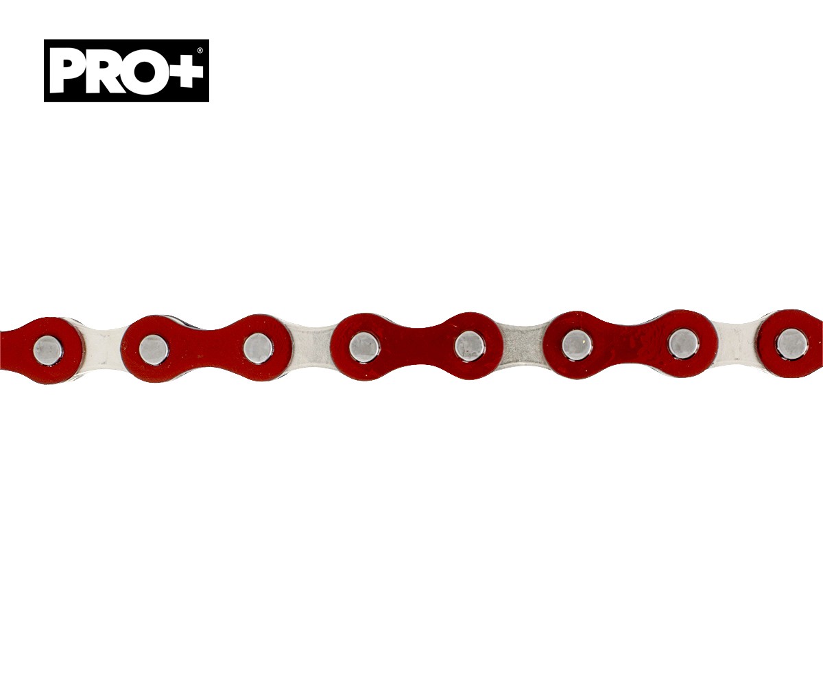 2TONE RED SINGLE SPEED BIKE CHAIN OLD SCHOOL BMX VINTAGE SCHWINN CRUISER FIXIE.