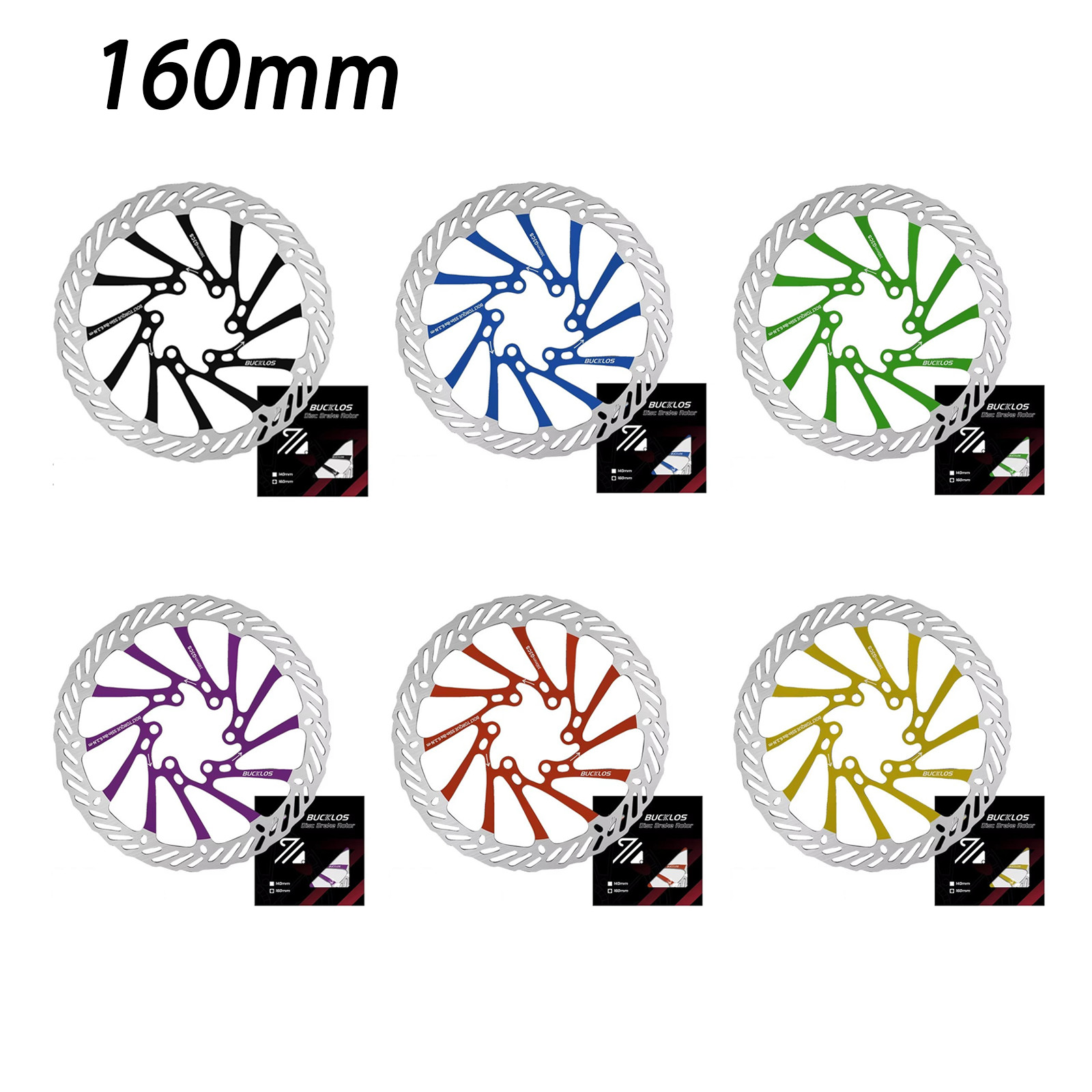MTB Disc Brake Rotors Hydraulic160/180/203mm Front Rear Rotor 6 Bolt for Shimano