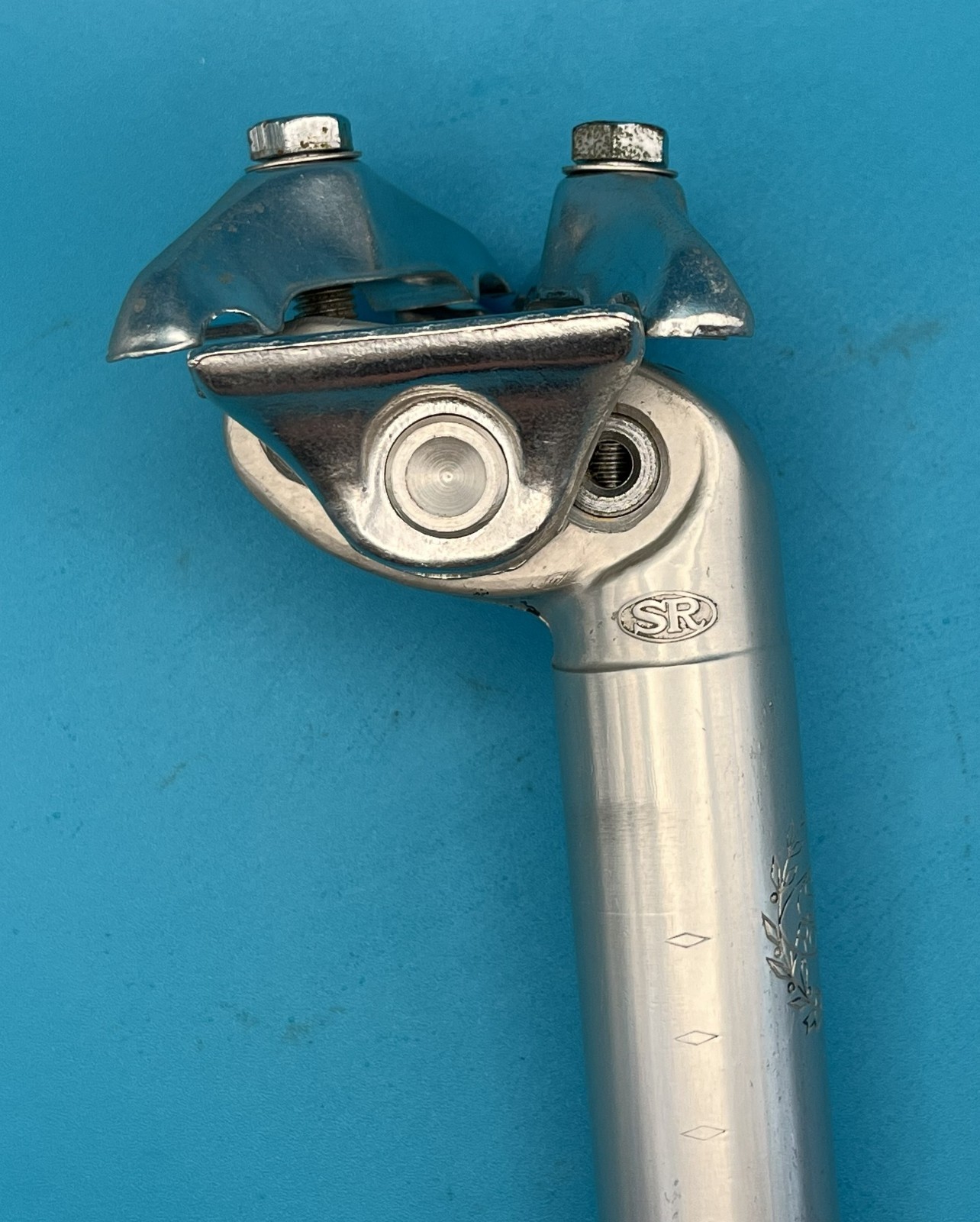 (7Q) Vintage SR Royal Seatpost 26.4 x 200 mm – Alloy – Campy copy – Japan