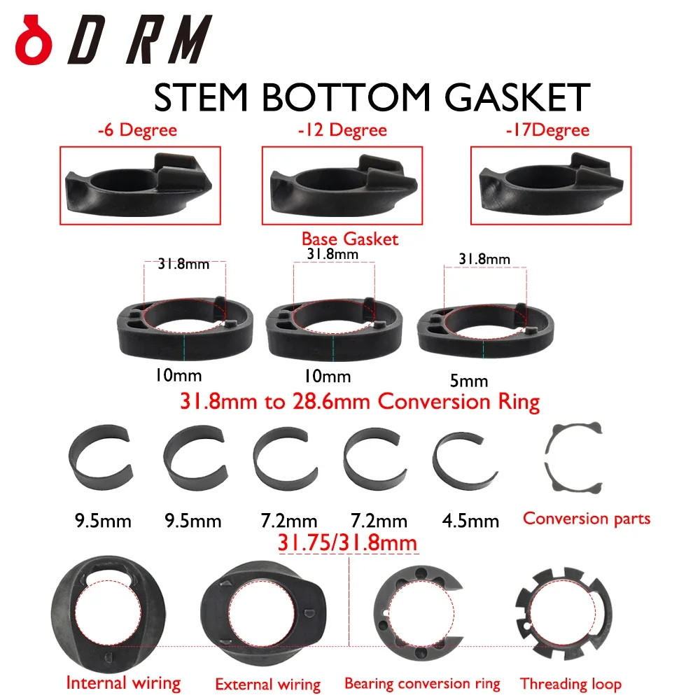 Carbon Bicycle Riser Handlebar Stem 60-120mm 6/17 Degree 31.8mm Computer Stand
