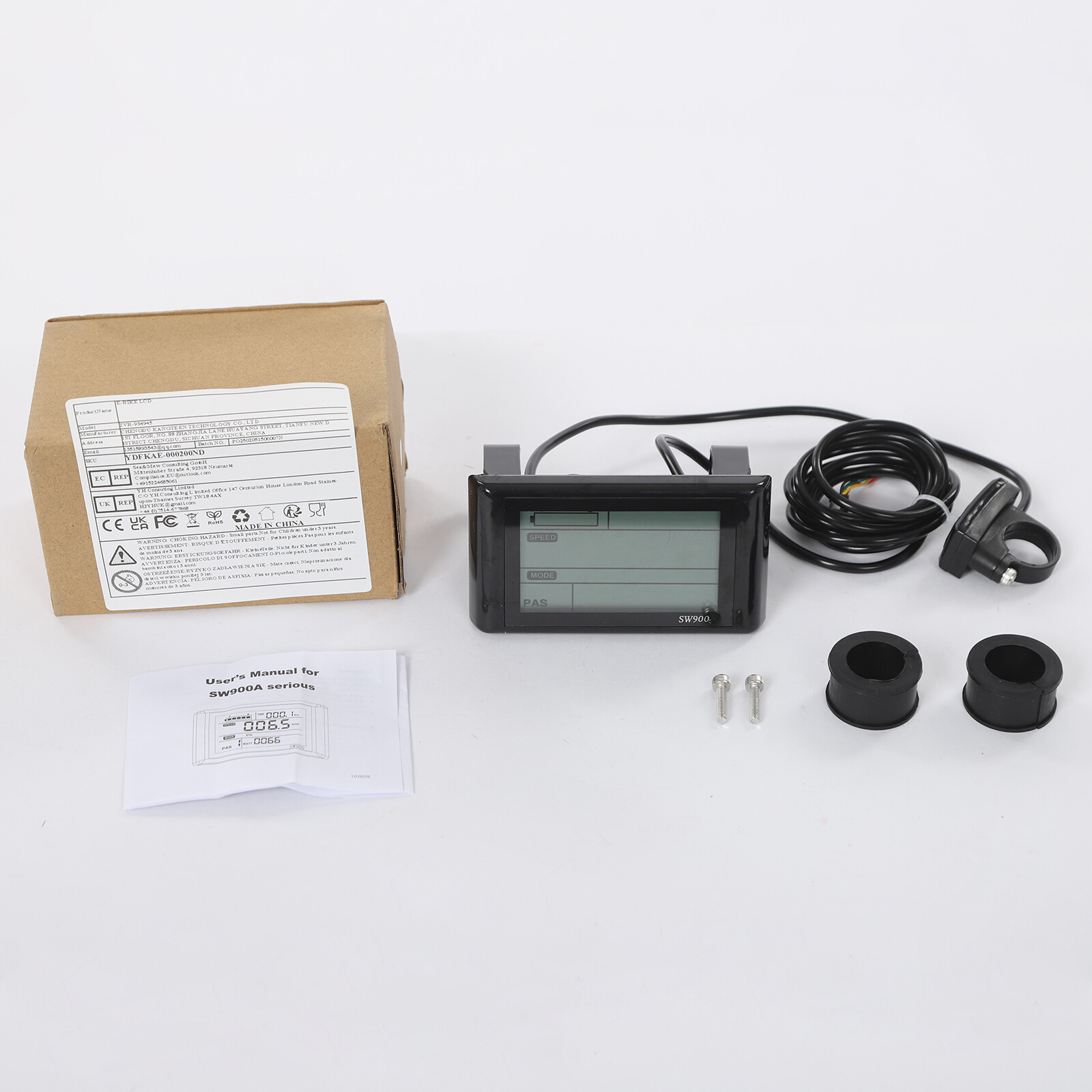 36V 48V E-Bike LCD Display Screen Electric Bike Speed Meter LCD Display ScreenUS