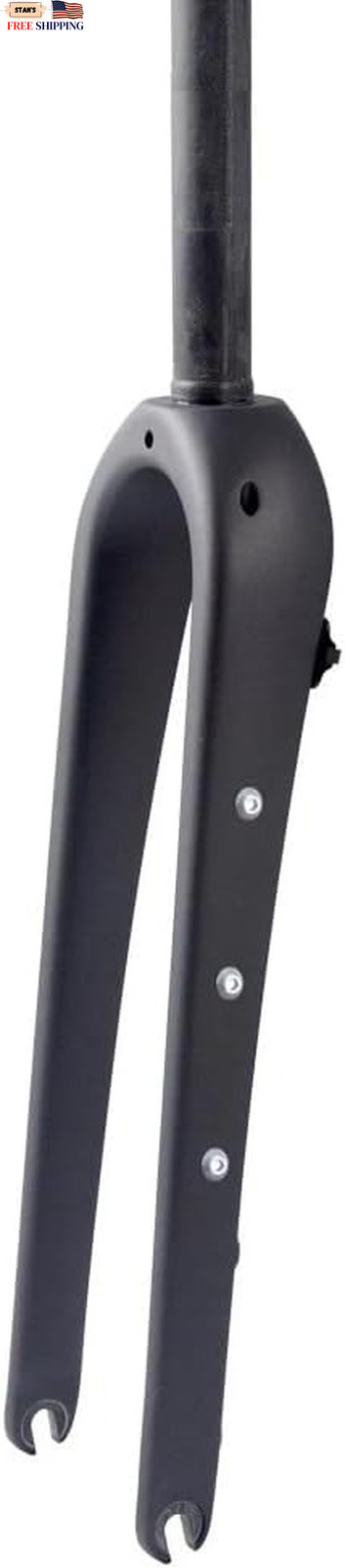 WCS 700C Carbon Fiber Gravel Bike Fork 1-1/8″ Straight Steerer Flat Mount Disc
