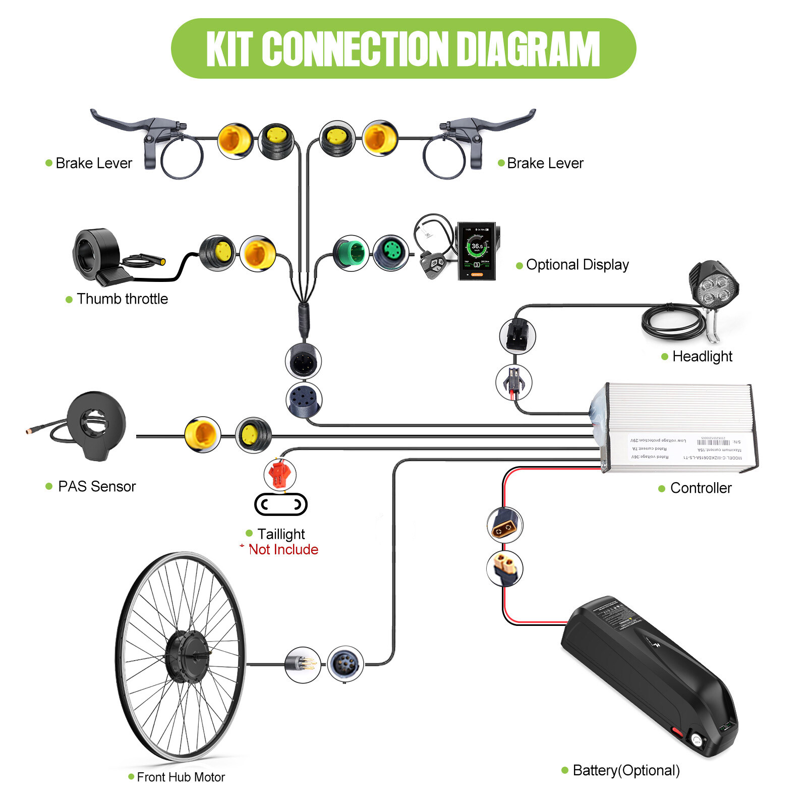 26″ 700C 48V 500W Bafang Bicycle Rear Hub Motor Conversion Kit Wheel Hub Motor