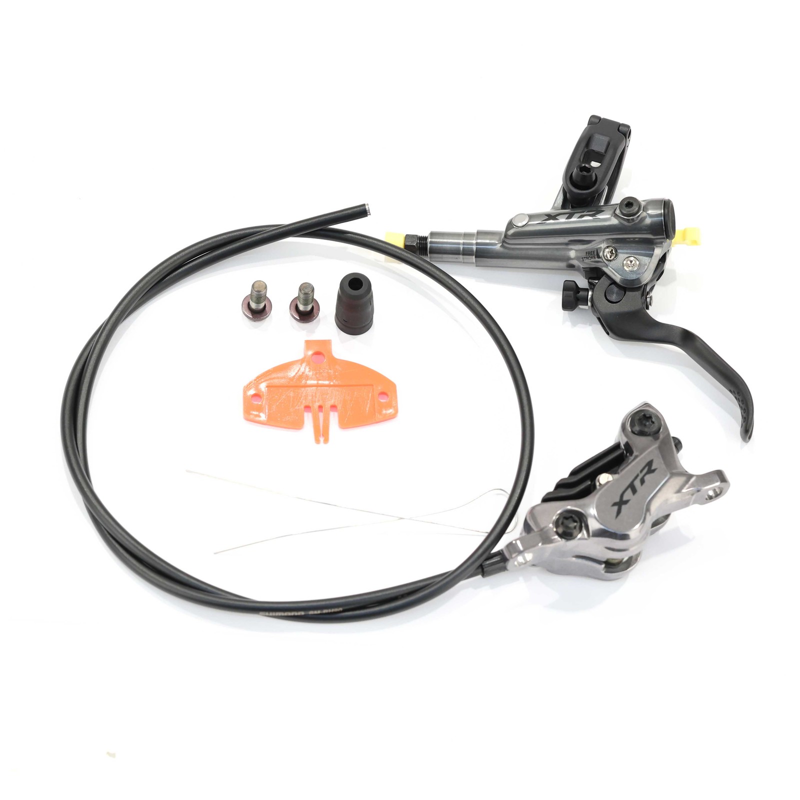 Shimano XTR M9120 Disc Brake Set, Front Left, 850mm Hose, 4-Piston, Resin