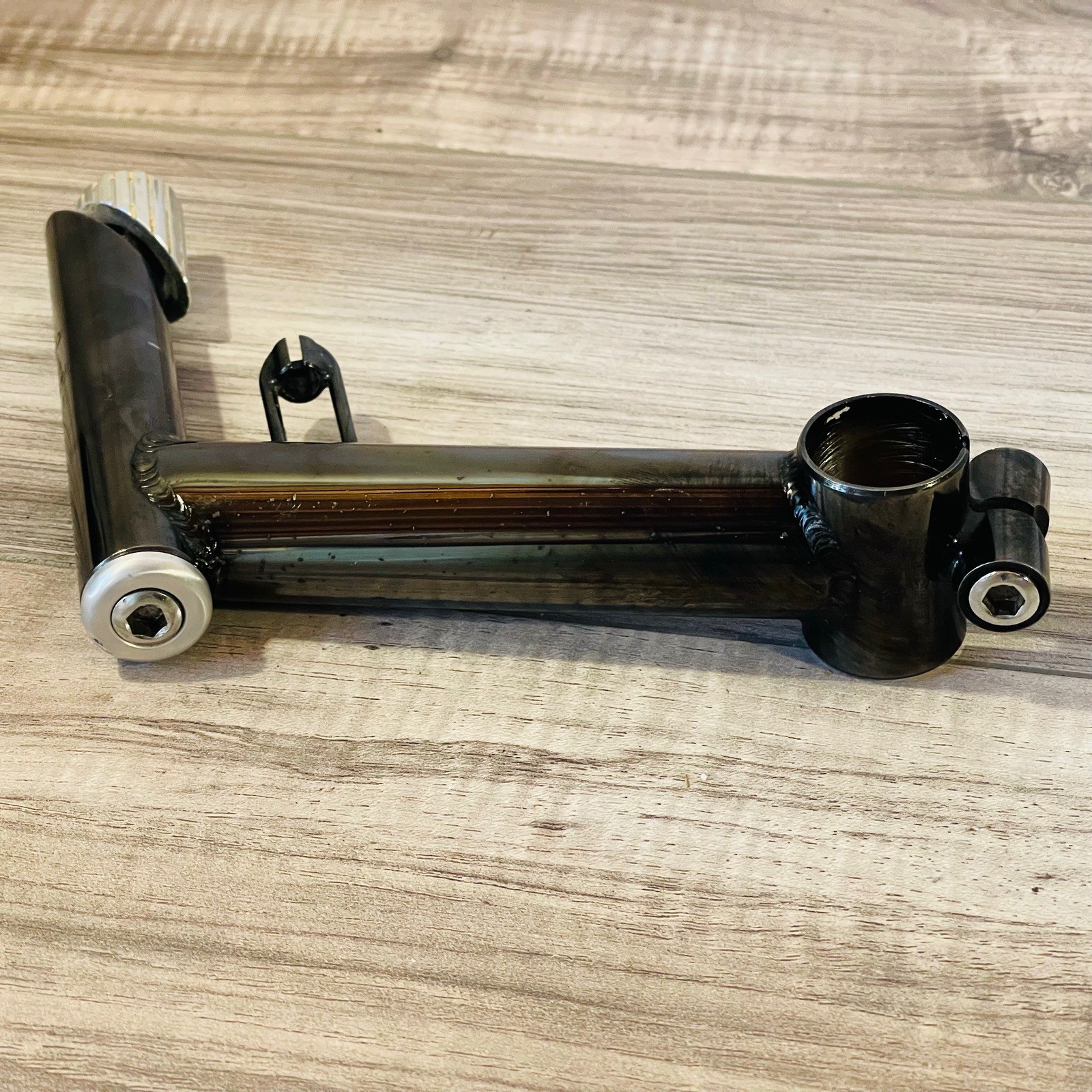 1987 Ritchey Force Quill MTB Stem 125 15 Degree 25.4 Cable Hanger BLACK CHROME