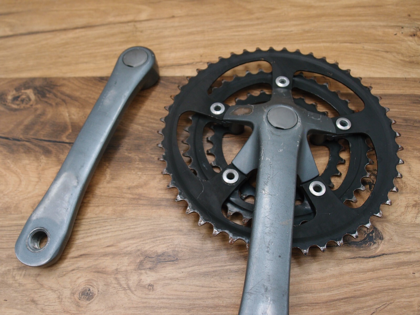 1989 MTB crankset Suntour XC VIA Japan 28/38/48 T 175 mm
