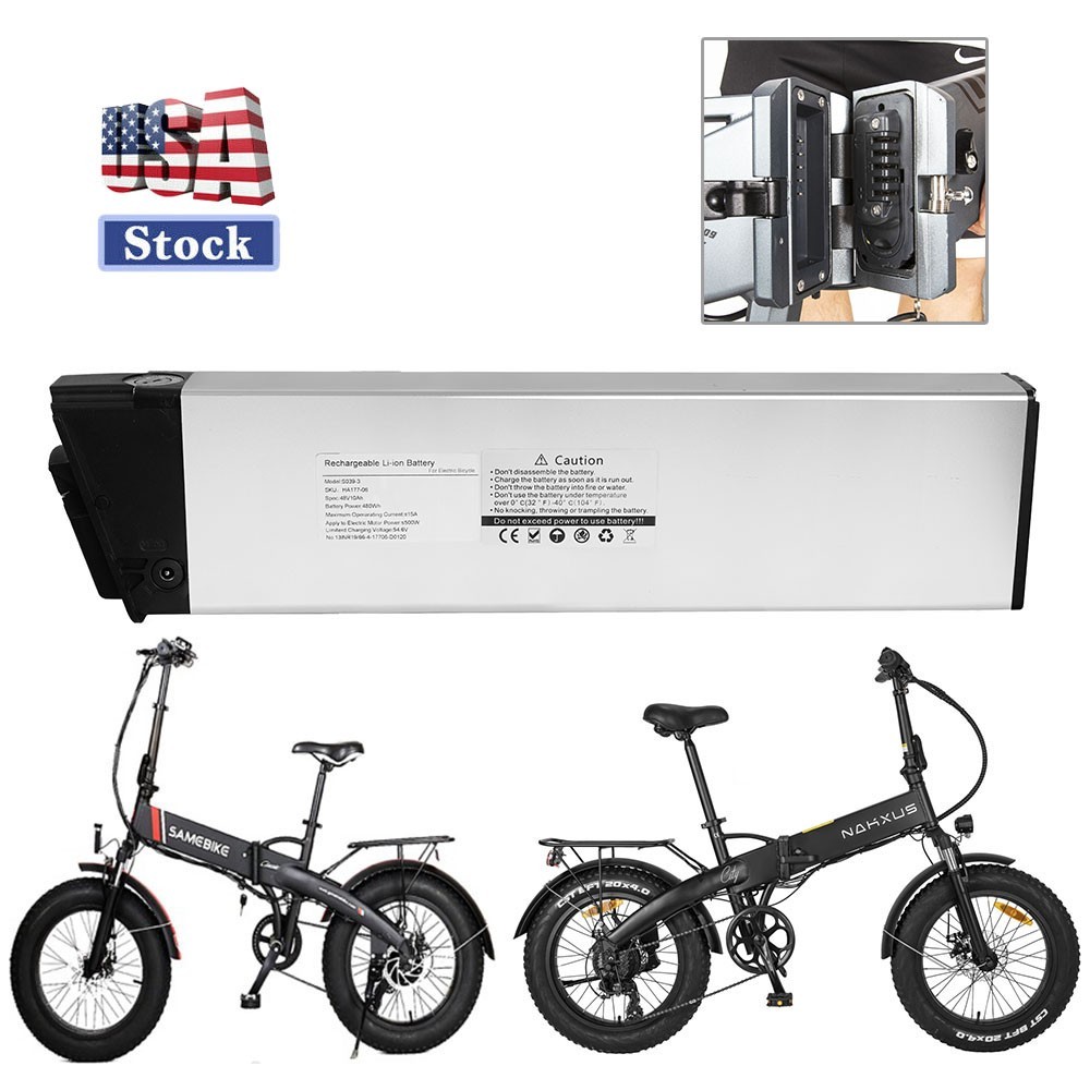 EBike Battery 480wh 48V 10Ah Replacement Electric Bicycle for SAMEBIKE 20LVXD30